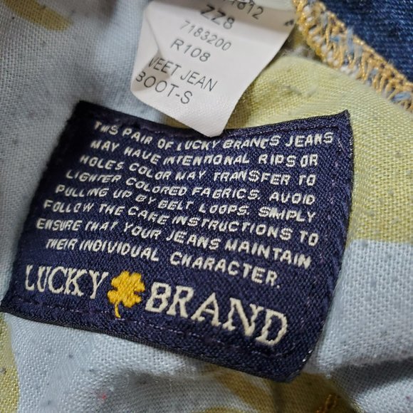 Lucky Brand The Sweet Jean Boot Cut  Women's Size 4/27 Dark Wash Mid Rise. Good - Picture 6 of 13